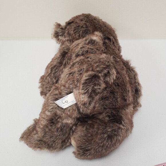 HugFun Brown Bear Valentine Heart XOXO Heart Pillow Stuffed Animal Plush - Picture 2 of 7